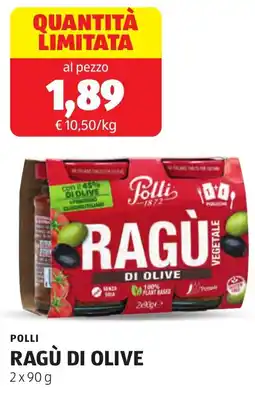 ALDI Polli ragù di olive offerta