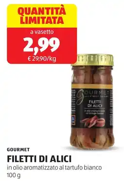 ALDI Gourmet filetti di alici offerta