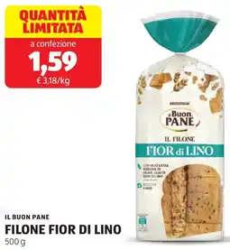 ALDI Il buon pane filone fior di lino offerta