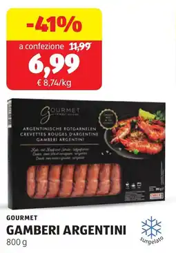 ALDI Gourmet gamberi argentini offerta