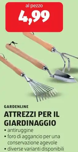 ALDI Gardenline attrezzi per il giardinaggio offerta