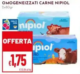 Pan Omogeneizzati carne NIPIOL offerta