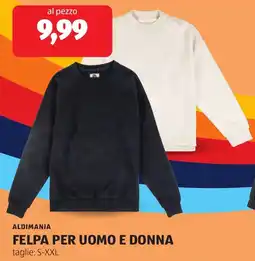 ALDI Aldimania felpa per uomo e donna offerta