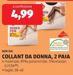 ALDI Nur die collant da donna, 2 paia offerta