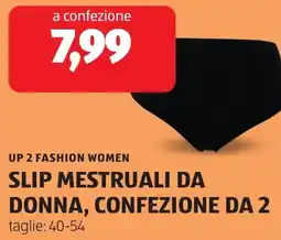 ALDI Up 2 fashion women slip mestruali da donna, confezione da 2 offerta