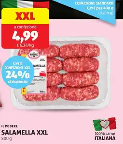 ALDI Il podere salamella XXL offerta