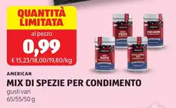 ALDI American mix di spezie per condimento offerta