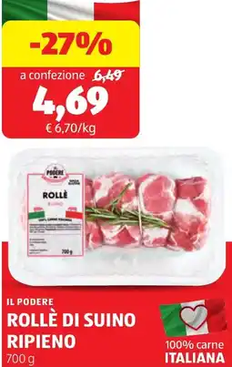 ALDI Il podere rollè di suino ripieno offerta