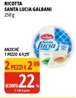 Tigros Ricotta santa lucia GALBANI offerta