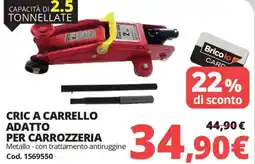 Brico Io Cric a carrello adatto per carrozzeria offerta