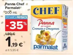 Carrefour PANNA CHEF PARMALAT offerta
