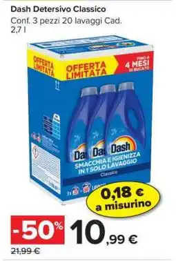 Carrefour Dash Detersivo Classico offerta