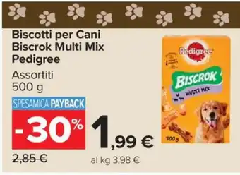 Carrefour BISCOTTI PER CANI BISCROK MULTI MIX PEDIGREE offerta