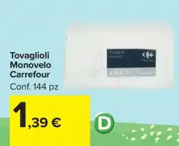 Carrefour Tovaglioli Monovelo Carrefour offerta
