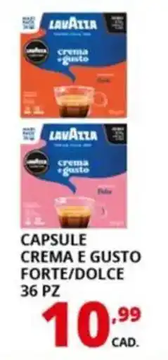 Comet Lavazza capsule crema e gusto forte/dolce offerta