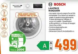 Expert BOSCH LAVATRICE WAN240091 offerta
