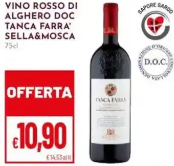 Pan Vino rosso di alghero doc tanca farra' SELLA&MOSCA offerta