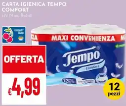 Pan Carta igienica TEMPO COMFORT offerta