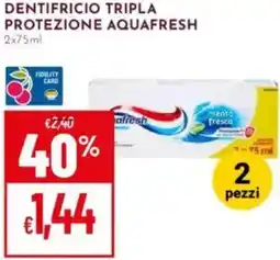 Pan Dentifricio tripla protezione AQUAFRESH offerta