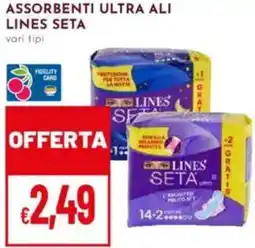 Pan Assorbenti ultra ali LINES SETA offerta