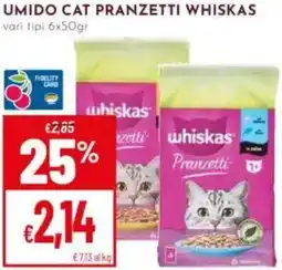 Pan Umido cat pranzetti WHISKAS offerta