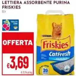 Pan Lettiera assorbente purina FRISKIES offerta