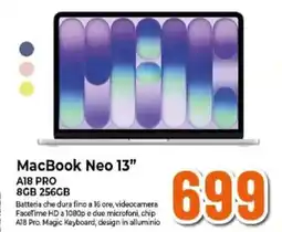 Expert MacBook Neo 13" A18 PRO 8GB 256GB offerta