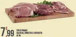 Euroesse Tris di maiale salsiccia, pancetta e costoletta offerta