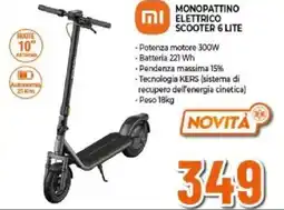 Expert Xiaomi monopattino elettrico scooter 6 lite offerta