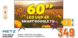 Expert METZ TV 60" UHD 4K 60MUF7000Z offerta