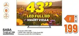 Expert SABA TV LED 43" FHD SA43SM10VDA offerta