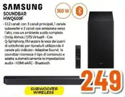Expert SAMSUNG SOUNDBAR HWQ600F offerta