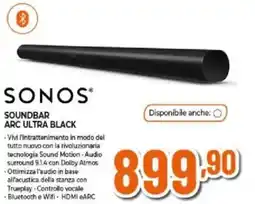 Expert Sonos soundbar arc ultra black offerta