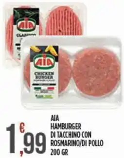 Euroesse Aia hamburger di tacchino con rosmarino/di pollo offerta