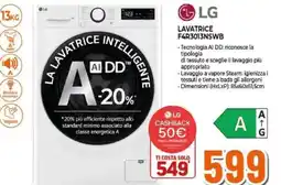 Expert LG LAVATRICE F4R3013NSWB offerta