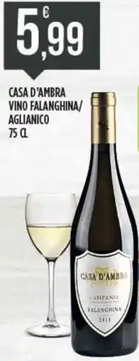 Euroesse Casa d'ambra vino falanghina/ aglianico offerta