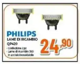 Expert PHILIPS LAME DI RICAMBIO QP420 offerta