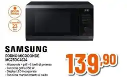 Expert SAMSUNG FORNO MICROONDE MG23DG4524 offerta