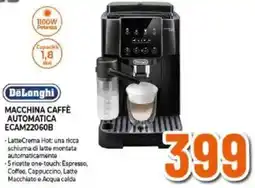 Expert DeLonghi MACCHINA CAFFÈ AUTOMATICA ECAM22060B offerta
