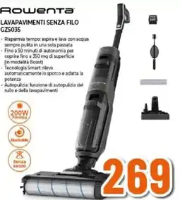Expert Rowenta LAVAPAVIMENTI SENZA FILO GZ5035 offerta
