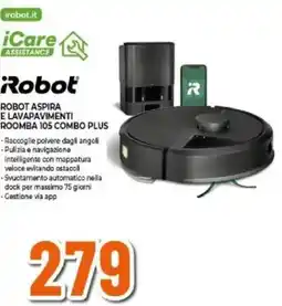 Expert Robot aspira e lavapavimenti roomba 105 combo plus offerta