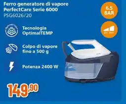 Expert PHILIPS Ferro generatore di vapore PerfectCare Serie 6000 PSG6026/20 offerta