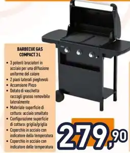 Unieuro Campingaz barbecue gas compact 3L offerta