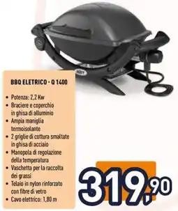 Unieuro Weber bbq eletrico-Q 1400 offerta