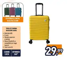 Unieuro Joiahome trolley cabina bicolore A6854 offerta
