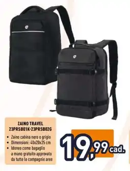 Unieuro Joiahome zaino travel 23PRSB01K-23PRSB02G offerta