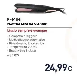 Unieuro Bellissima b-mini piastra mini da viaggio offerta
