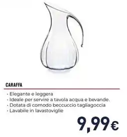 Unieuro Guzzini caraffa offerta