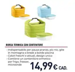Unieuro Guzzini borsa termica con contenitore offerta