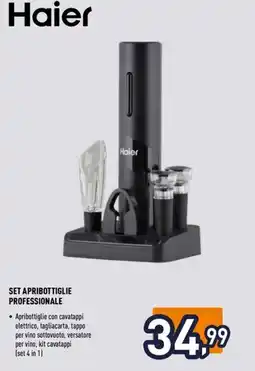 Unieuro Haier set apribottiglie professionale offerta
